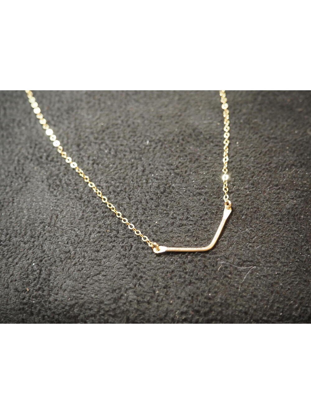 Dainty Gold Chevron Layering Necklace 14k Gold Filled
